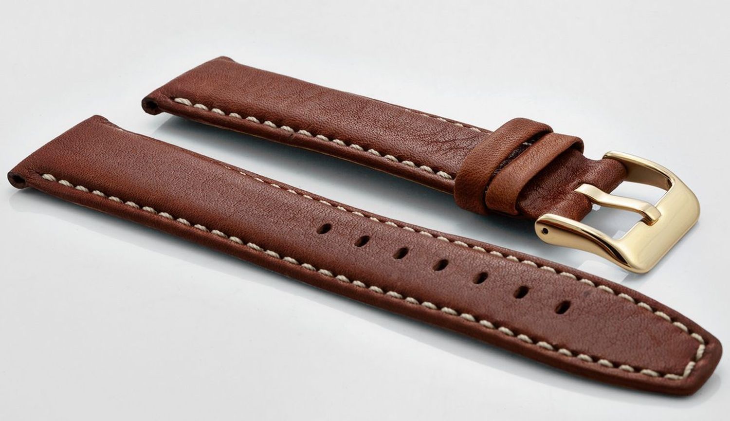 Pasek skórzany do zegarka 22 mm brązowy Bisset BS150 2218.jpg